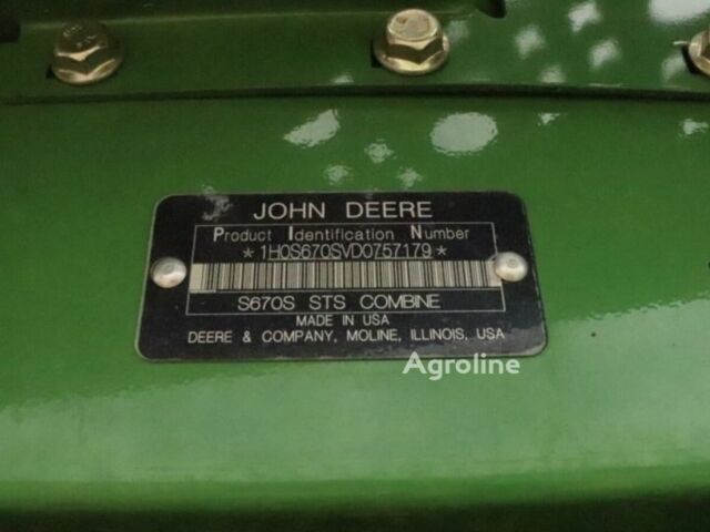 Зеленый Джон Дир S670, объемом двигателя 0 л и пробегом 0 тыс. км за 162821 $, фото 17 на Automoto.ua