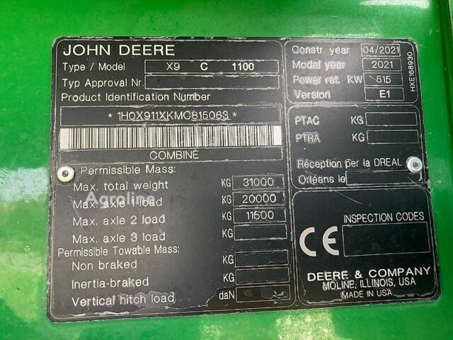 Джон Дир X9 1100, объемом двигателя 0 л и пробегом 0 тыс. км за 582866 $, фото 4 на Automoto.ua