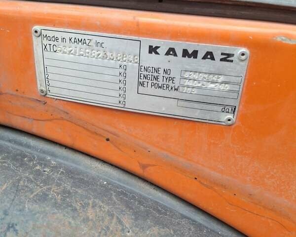 Оранжевый КамАЗ 53215, объемом двигателя 10.85 л и пробегом 150 тыс. км за 9500 $, фото 5 на Automoto.ua