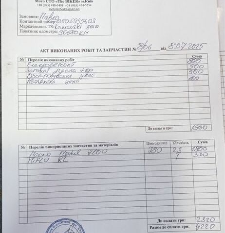 Кавасакі EX 300, об'ємом двигуна 0.3 л та пробігом 0 тис. км за 3000 $, фото 8 на Automoto.ua