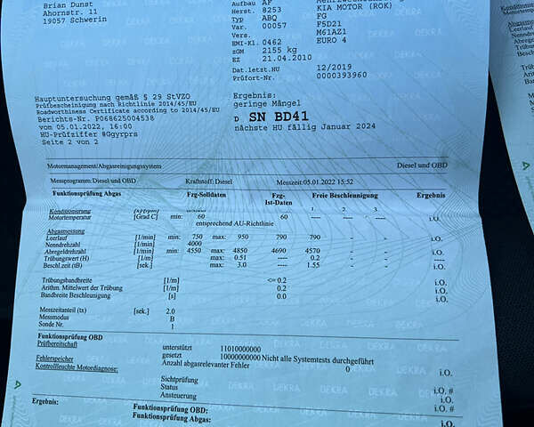 Серый Киа Каренс, объемом двигателя 2 л и пробегом 253 тыс. км за 6699 $, фото 45 на Automoto.ua