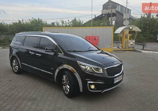 Черный Киа Карнивал, объемом двигателя 2.2 л и пробегом 227 тыс. км за 20500 $, фото 7 на Automoto.ua