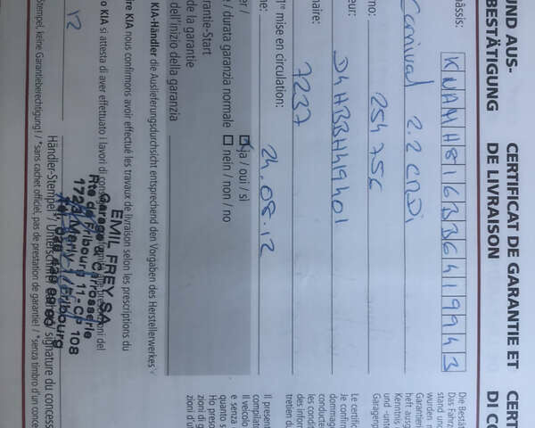 Сірий Кіа Карнівал, об'ємом двигуна 2.2 л та пробігом 212 тис. км за 11100 $, фото 54 на Automoto.ua