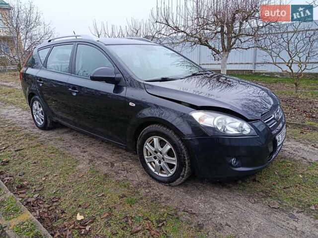 Черный Киа Сид, объемом двигателя 2 л и пробегом 251 тыс. км за 3500 $, фото 1 на Automoto.ua