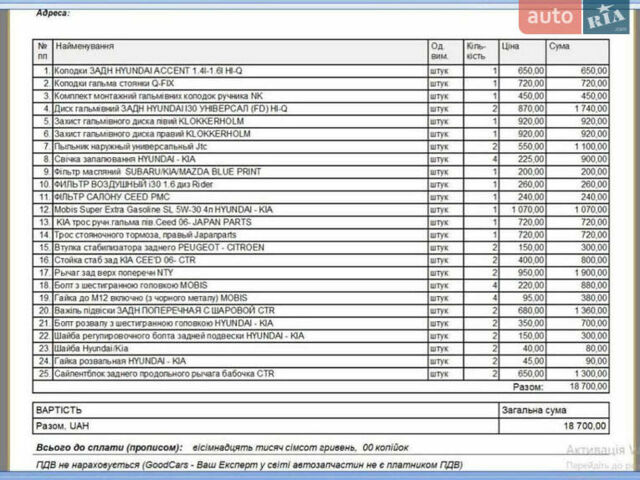 Киа Сид, объемом двигателя 1.6 л и пробегом 262 тыс. км за 5400 $, фото 18 на Automoto.ua