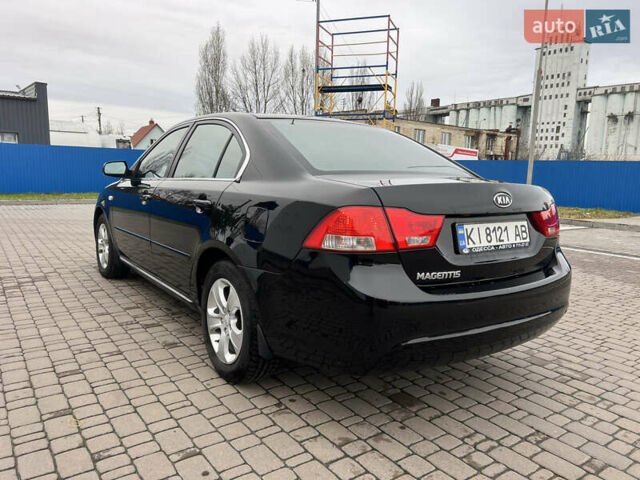 Черный Киа Маджентис, объемом двигателя 2 л и пробегом 212 тыс. км за 6500 $, фото 4 на Automoto.ua