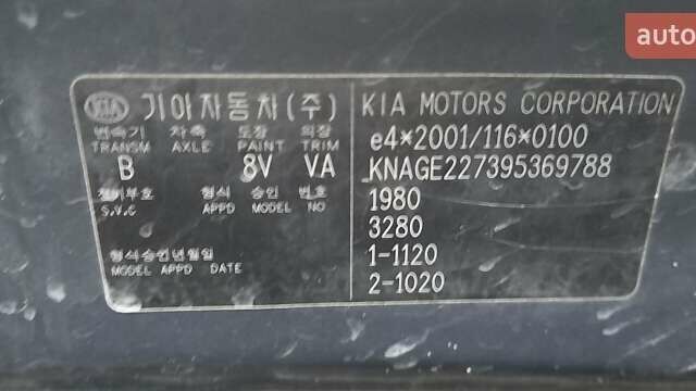 Сірий Кіа Маджентіс, об'ємом двигуна 2 л та пробігом 191 тис. км за 7700 $, фото 14 на Automoto.ua