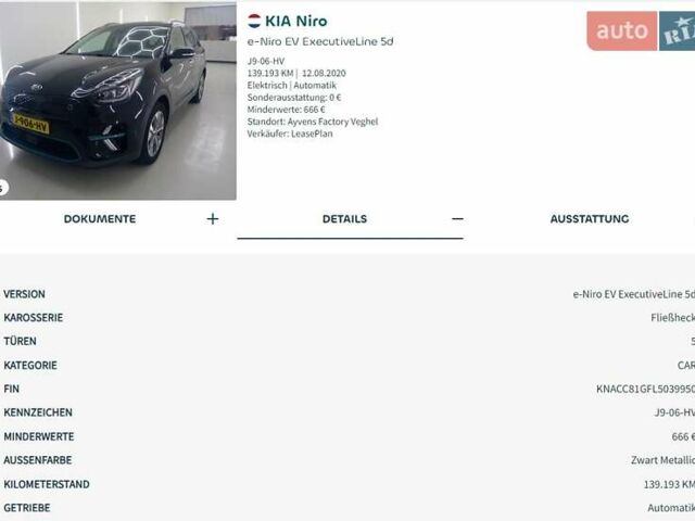 Киа Niro 2020 в Радомышле на Automoto.ua Черный Киа Niro, объемом двигателя 0 л и пробегом 139 тыс. км за 19600 $, фото 38 на Automoto.ua