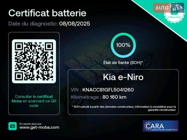 Черный Киа Niro, объемом двигателя 0 л и пробегом 80 тыс. км за 19650 $, фото 5 на Automoto.ua