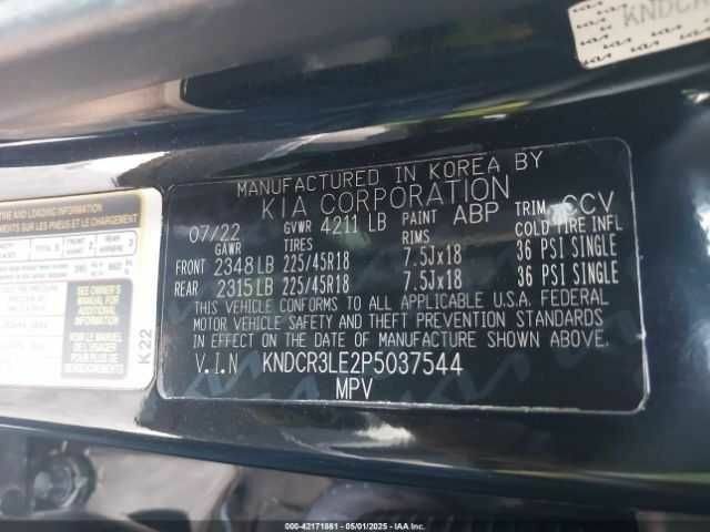 Черный Киа Niro, объемом двигателя 1.6 л и пробегом 50 тыс. км за 7500 $, фото 8 на Automoto.ua