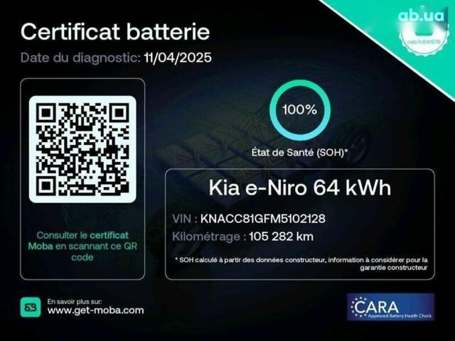 Киа Niro, объемом двигателя 0 л и пробегом 105 тыс. км за 20350 $, фото 1 на Automoto.ua