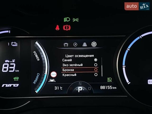 Сірий Кіа Niro, об'ємом двигуна 0 л та пробігом 88 тис. км за 22500 $, фото 34 на Automoto.ua