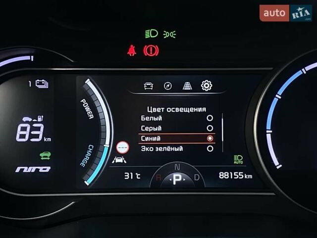 Сірий Кіа Niro, об'ємом двигуна 0 л та пробігом 88 тис. км за 22500 $, фото 33 на Automoto.ua