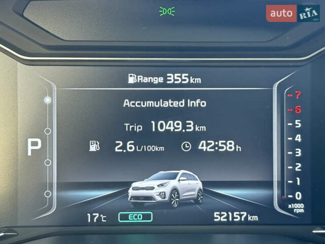 Синий Киа Niro, объемом двигателя 1.6 л и пробегом 52 тыс. км за 19800 $, фото 38 на Automoto.ua