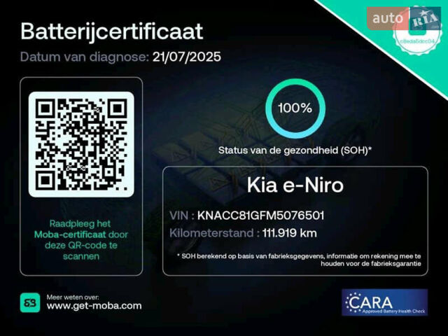 Синій Кіа Niro, об'ємом двигуна 0 л та пробігом 112 тис. км за 19500 $, фото 107 на Automoto.ua