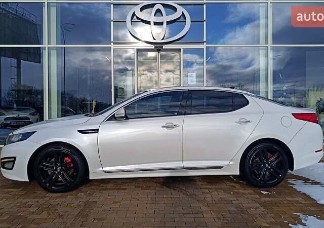 Белый Киа Оптима, объемом двигателя 2 л и пробегом 161 тыс. км за 8584 $, фото 2 на Automoto.ua