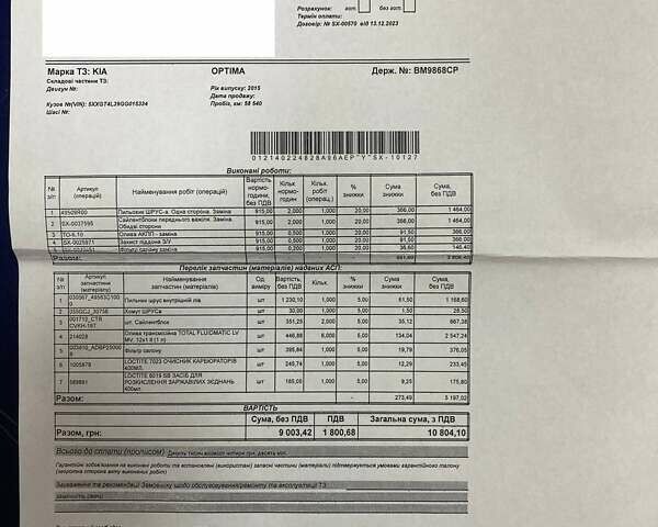 Белый Киа Оптима, объемом двигателя 2.4 л и пробегом 120 тыс. км за 9500 $, фото 18 на Automoto.ua