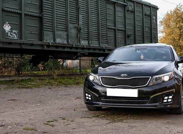 Черный Киа Оптима, объемом двигателя 2 л и пробегом 74 тыс. км за 5800 $, фото 1 на Automoto.ua