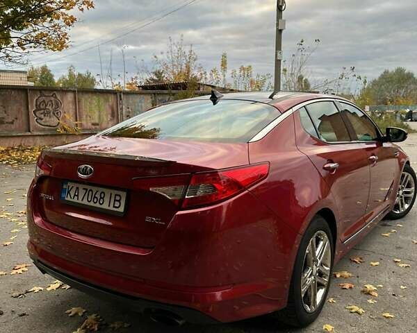 Красный Киа Оптима, объемом двигателя 2 л и пробегом 195 тыс. км за 9700 $, фото 1 на Automoto.ua