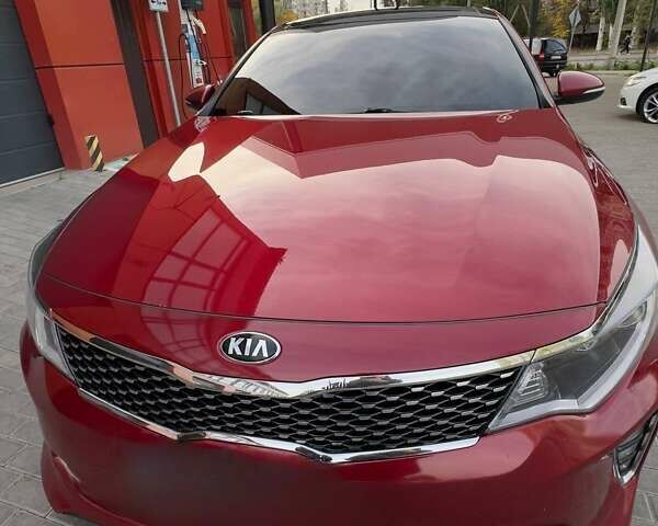 Красный Киа Оптима, объемом двигателя 2.36 л и пробегом 140 тыс. км за 13500 $, фото 6 на Automoto.ua
