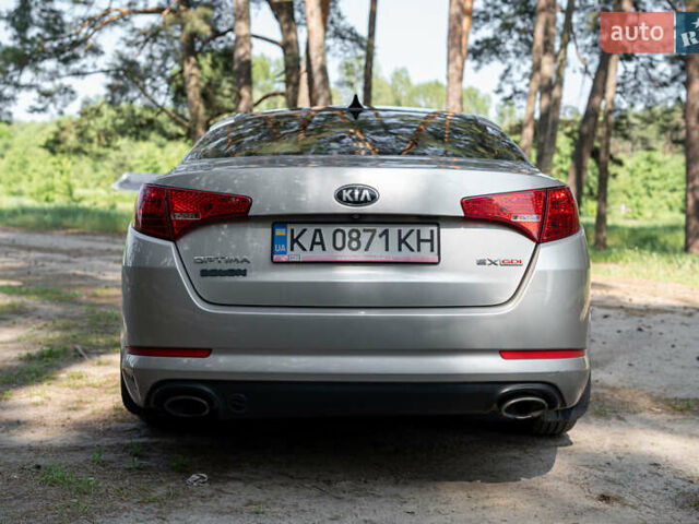 Серый Киа Оптима, объемом двигателя 2.4 л и пробегом 200 тыс. км за 9000 $, фото 5 на Automoto.ua