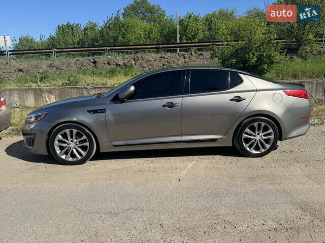 Серый Киа Оптима, объемом двигателя 2 л и пробегом 140 тыс. км за 11300 $, фото 1 на Automoto.ua