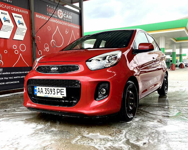 Красный Киа Пиканто, объемом двигателя 1.25 л и пробегом 75 тыс. км за 11200 $, фото 1 на Automoto.ua
