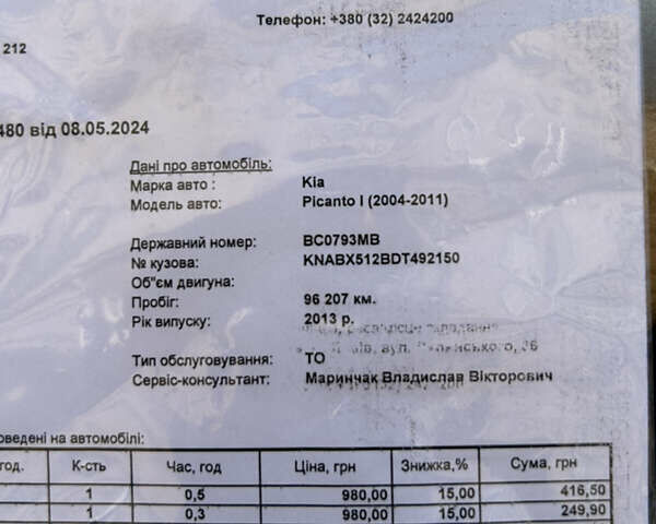 Серый Киа Пиканто, объемом двигателя 1.25 л и пробегом 96 тыс. км за 10500 $, фото 70 на Automoto.ua