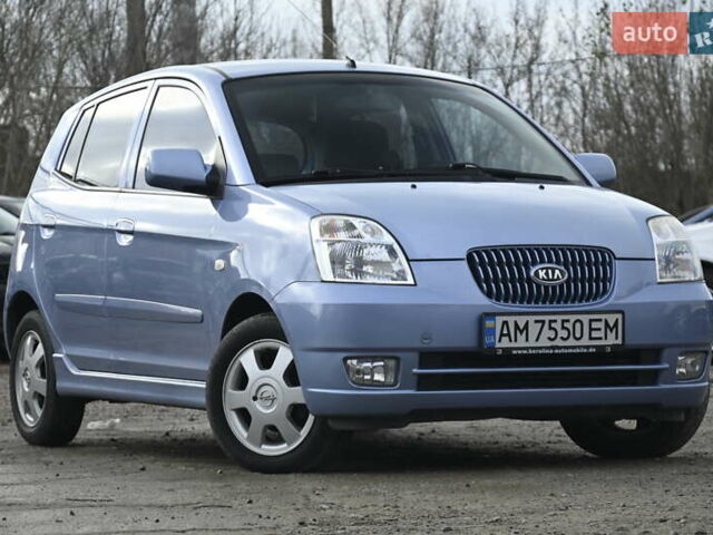 Синий Киа Пиканто, объемом двигателя 1.09 л и пробегом 135 тыс. км за 5200 $, фото 1 на Automoto.ua