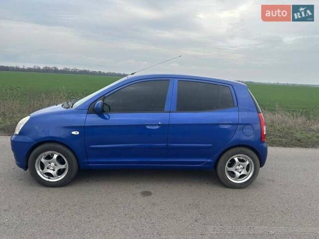 Синий Киа Пиканто, объемом двигателя 1.1 л и пробегом 156 тыс. км за 4800 $, фото 1 на Automoto.ua