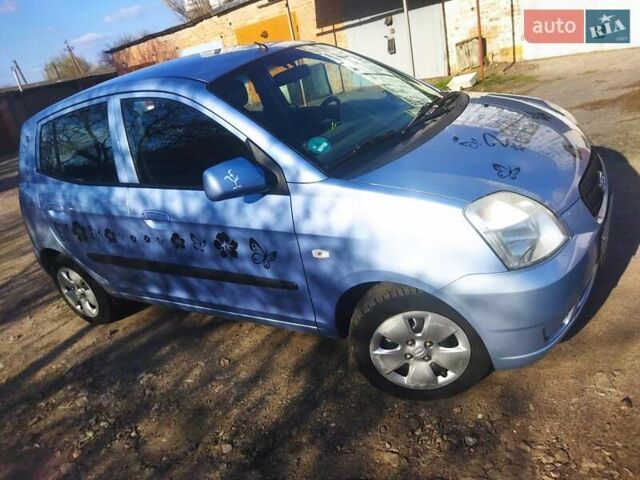 Синий Киа Пиканто, объемом двигателя 1.1 л и пробегом 148 тыс. км за 4100 $, фото 2 на Automoto.ua