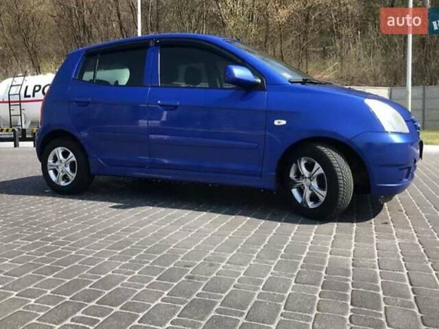 Синий Киа Пиканто, объемом двигателя 1.1 л и пробегом 166 тыс. км за 4600 $, фото 1 на Automoto.ua