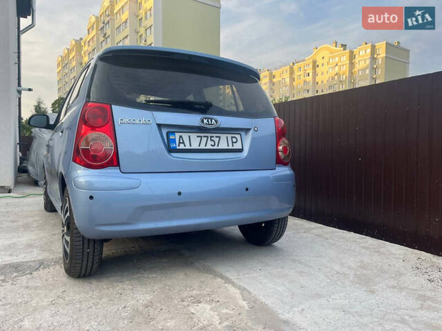 Синий Киа Пиканто, объемом двигателя 1.1 л и пробегом 80 тыс. км за 7250 $, фото 2 на Automoto.ua