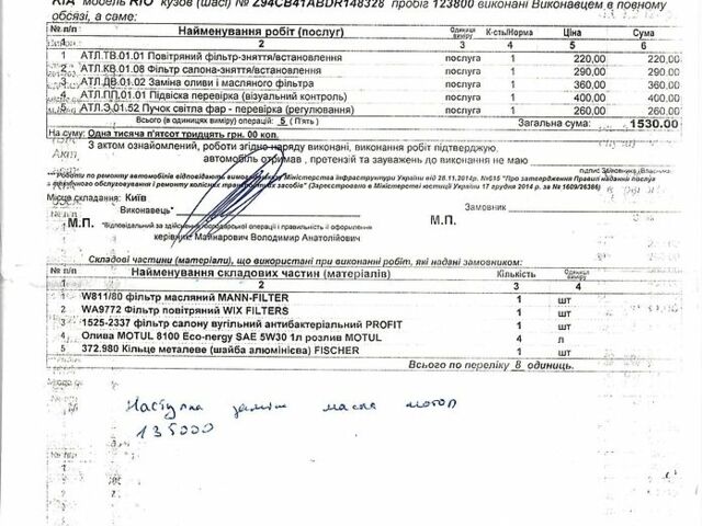Білий Кіа Ріо, об'ємом двигуна 1.4 л та пробігом 132 тис. км за 6600 $, фото 6 на Automoto.ua