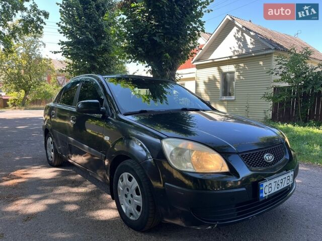 Черный Киа Рио, объемом двигателя 1.4 л и пробегом 235 тыс. км за 3200 $, фото 2 на Automoto.ua