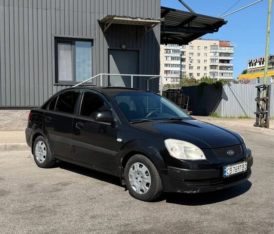 Черный Киа Рио, объемом двигателя 1.4 л и пробегом 235 тыс. км за 3200 $, фото 13 на Automoto.ua