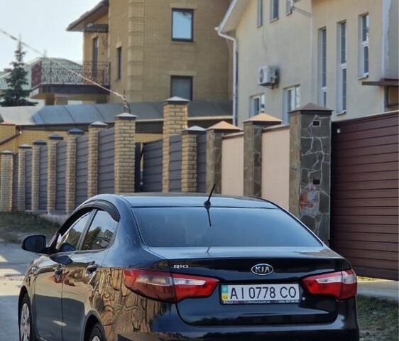 Черный Киа Рио, объемом двигателя 1.4 л и пробегом 180 тыс. км за 6500 $, фото 3 на Automoto.ua