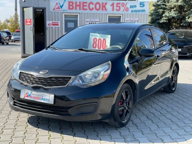 Черный Киа Рио, объемом двигателя 1.6 л и пробегом 220 тыс. км за 5500 $, фото 2 на Automoto.ua