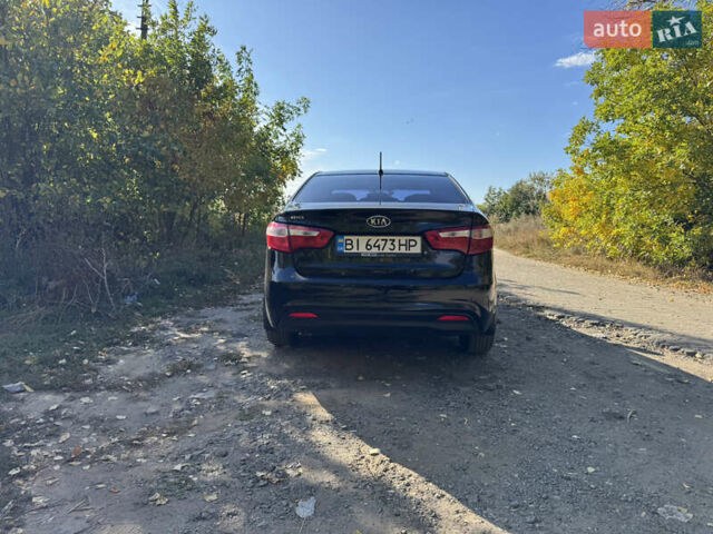 Черный Киа Рио, объемом двигателя 1.4 л и пробегом 173 тыс. км за 7300 $, фото 3 на Automoto.ua