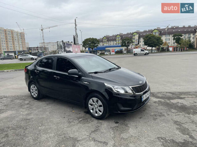 Черный Киа Рио, объемом двигателя 1.4 л и пробегом 136 тыс. км за 7700 $, фото 1 на Automoto.ua