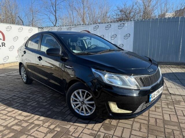 Черный Киа Рио, объемом двигателя 1.4 л и пробегом 214 тыс. км за 7700 $, фото 1 на Automoto.ua
