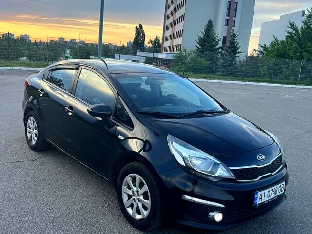 Черный Киа Рио, объемом двигателя 1.4 л и пробегом 240 тыс. км за 5900 $, фото 6 на Automoto.ua