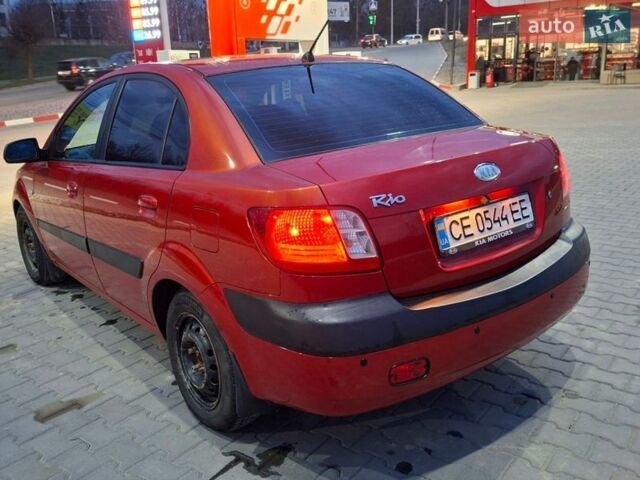 Красный Киа Рио, объемом двигателя 1.4 л и пробегом 185 тыс. км за 5000 $, фото 2 на Automoto.ua