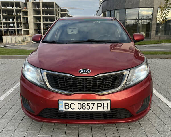 Красный Киа Рио, объемом двигателя 1.4 л и пробегом 202 тыс. км за 7300 $, фото 2 на Automoto.ua