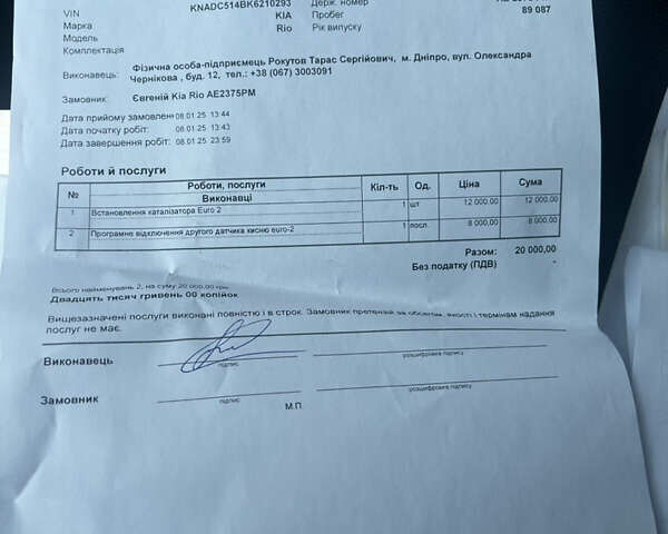 Серый Киа Рио, объемом двигателя 1.37 л и пробегом 93 тыс. км за 13500 $, фото 10 на Automoto.ua