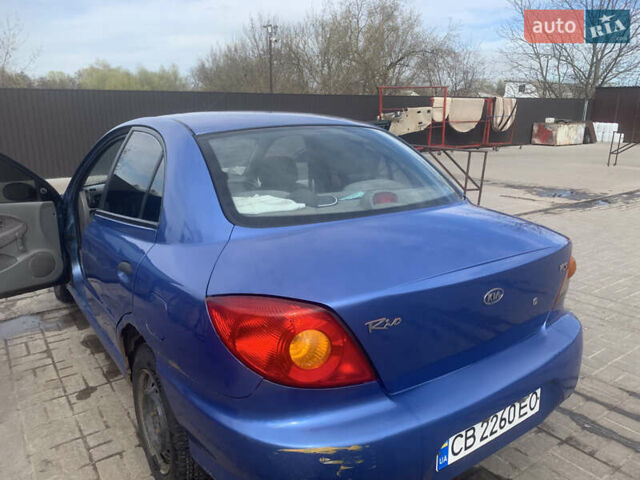 Синий Киа Рио, объемом двигателя 1.34 л и пробегом 445 тыс. км за 1800 $, фото 3 на Automoto.ua