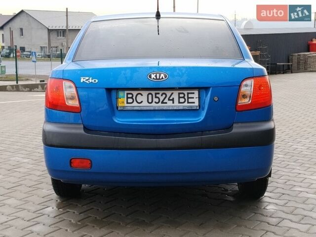 Синий Киа Рио, объемом двигателя 1.4 л и пробегом 310 тыс. км за 3450 $, фото 1 на Automoto.ua