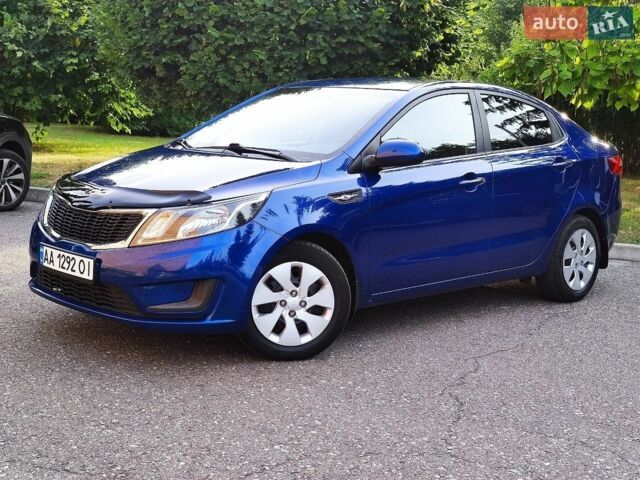 Синий Киа Рио, объемом двигателя 1.4 л и пробегом 129 тыс. км за 7600 $, фото 2 на Automoto.ua