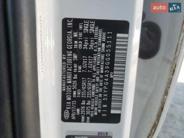Белый Киа Соренто, объемом двигателя 2.4 л и пробегом 142 тыс. км за 2100 $, фото 12 на Automoto.ua