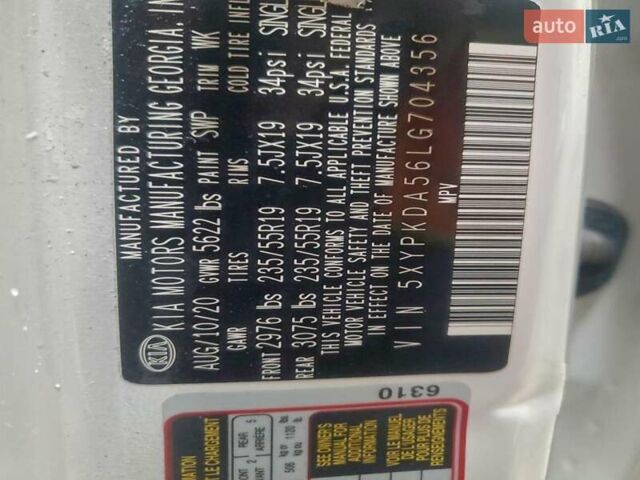 Білий Кіа Соренто, об'ємом двигуна 3.3 л та пробігом 137 тис. км за 2900 $, фото 12 на Automoto.ua